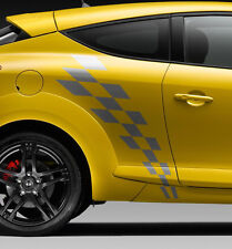 2 X BANDES DAMIERS POUR MEGANE