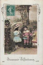 CP CADRE PETITE FILLE CHAPEAU