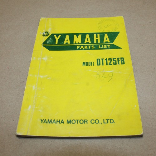 Parts list yamaha 125 f - parts,