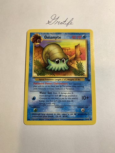 Pokemon tcg omanyte fossil - pokemon,