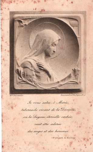 Ancienne image pieuse - , (1910)