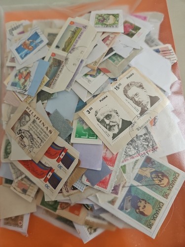 Lot timbres oblitérés sur - lot,
