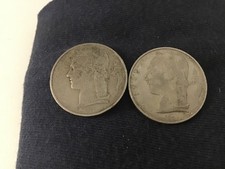 2 pieces de 5 francs Belge de 1949