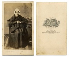 CDV Vieille femme avec coiffe