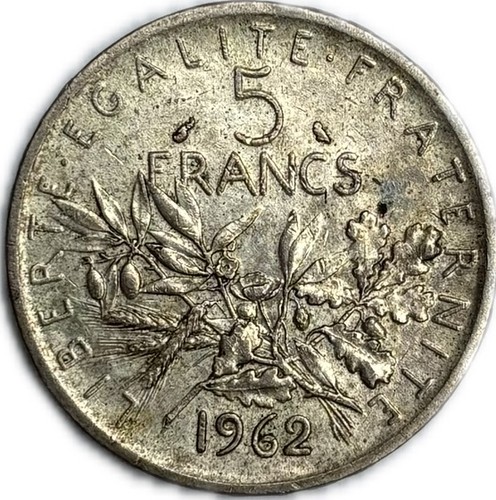 Pièce francs semeuse 1962 - pièce, 5