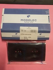 MODELEC 260-208 - Façade Prise Double de Courant KARO SATIN NOIR MODELEC