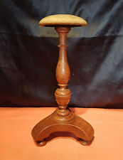 porte chapeau tripode bois tourné ancien presentoir