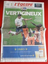 journal l'équipe 21/06/2014 FOOTBALL COUPE DU MONDE 2014 FRANCE SUISSE
