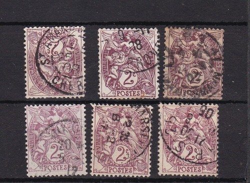 Timbres france type blanc - france, 2c
