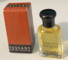 MINIATURE de parfum TUSCANY d'Aramis EDT 4,5 ml pleine avec boîte