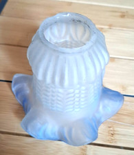 Tulipe Globe En Verre   bleu