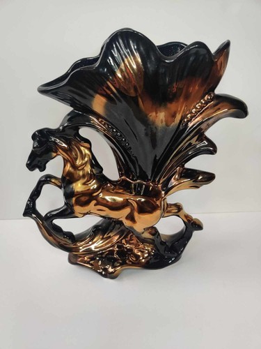 Grand vase italien cheval - , en