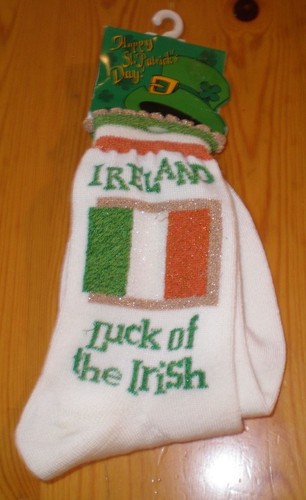 New patrick day socks - new, st.
