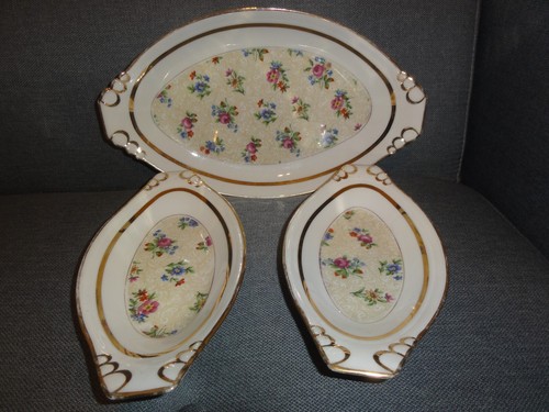 Lot plats ovale art deco - ovale,