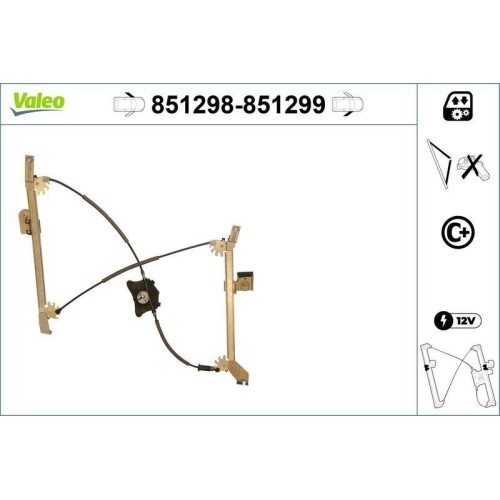 Lève vitre valeo 851298 - 1x,