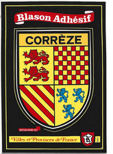 ecusson adhésif blason de la corréze