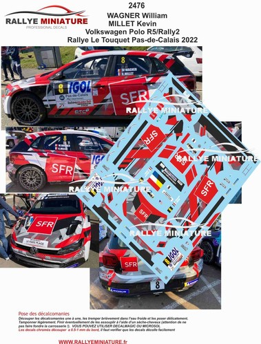Decals ref 2476 vw - 1/43,