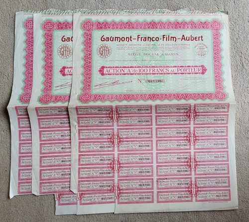 Lot actions gaumont franco - lot,