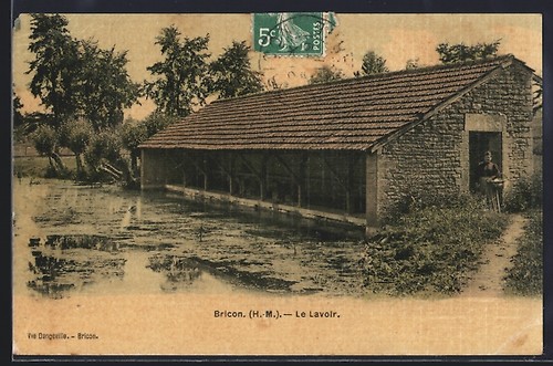 Cpa bricon le - le, lavoir