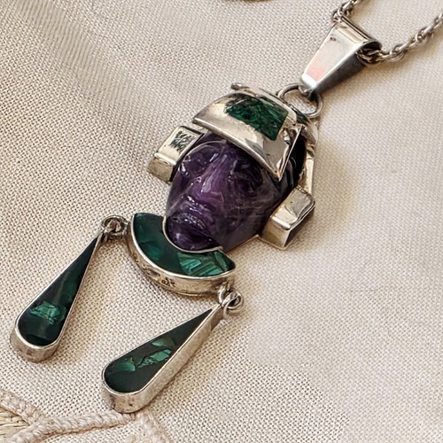 Collier totem mexicain - collier,