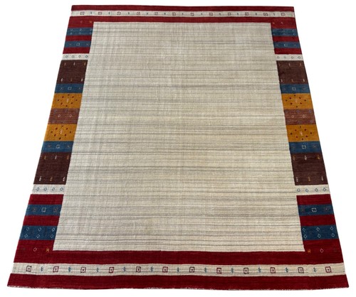 Tapis rectangulaire beige - rectangulaire, 100%