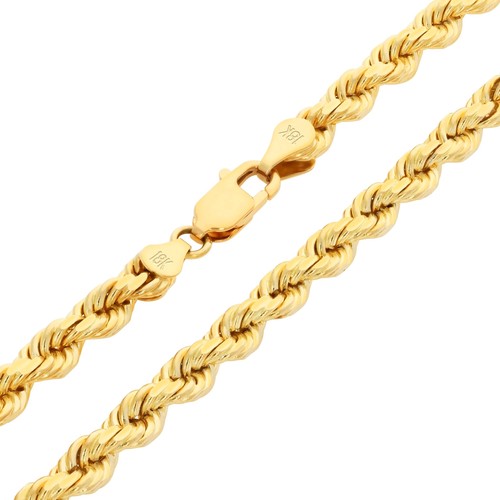 18k jaune massif - massif, 5mm