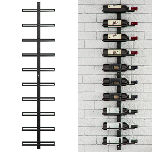 Porte bouteille mural etagère - mural,