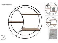 Étagère Murale Ronde En Métal 3 Niveaux DFH