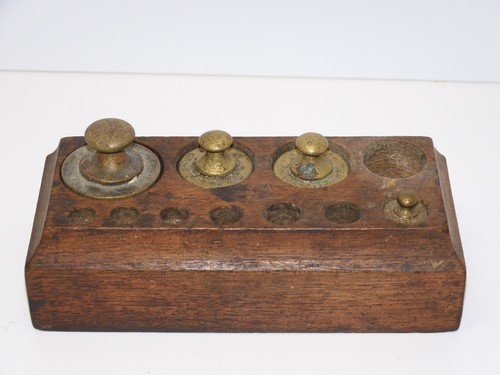 Ancienne boite poids pour - -ancienne, de