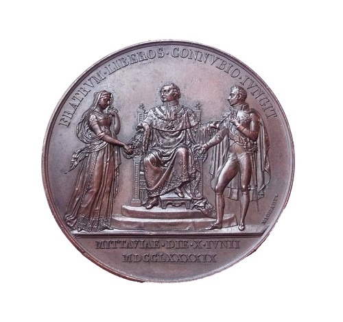 Louis xviii médaille mariage - médaille,