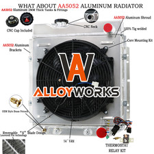 3 Row Radiator + Shroud + Fan