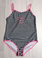 Maillot de bain fille Tape à l’Oeil 14 ans 1 pièce bleu marine et blanc 