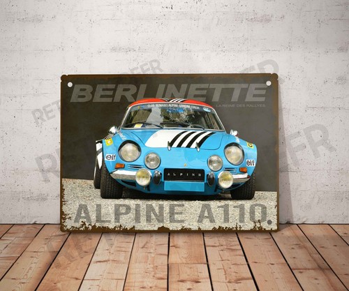 Plaque métal vintage - , alpine
