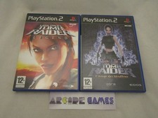 LOT 2 JEUX PS2 PLAYSTATION 2 LARA CROFT TOMB RAIDER LEGEND + L'ANGE DES TENEBRES