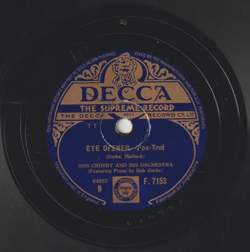 Schellack bob crosby - and, his