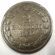 Pièce 2 Baiocchi 1850 R