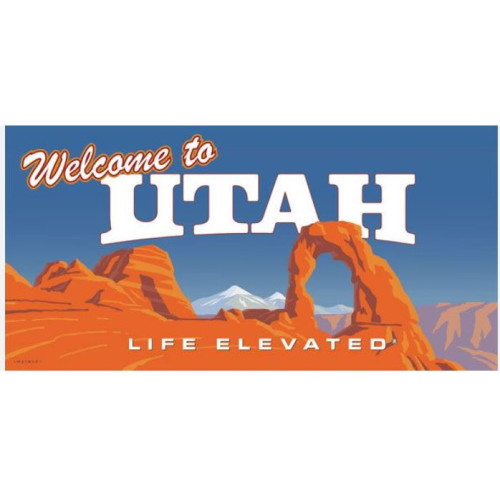 Plaque welcome utah 60x - plaque,