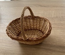 Ancien Petit Panier en Osier -pour  Poupée,  Poupon