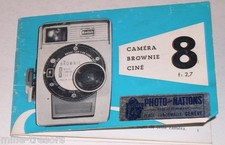 Notice d'emploi CAMERA BROWNIE Ciné 8 KODAK f: 2.7 - Booklet