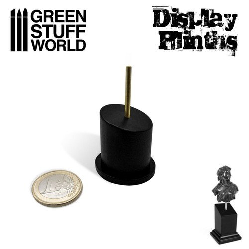 Socle rond bustes 5x2 cm - rond,