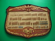 TABLEAU HORNADY PRESENTATION 120 BULLETS MUNITIONS CHASSE TIR