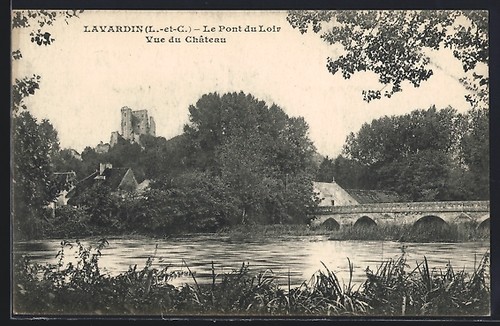 Cpa lavardin pont du - cpa, loir