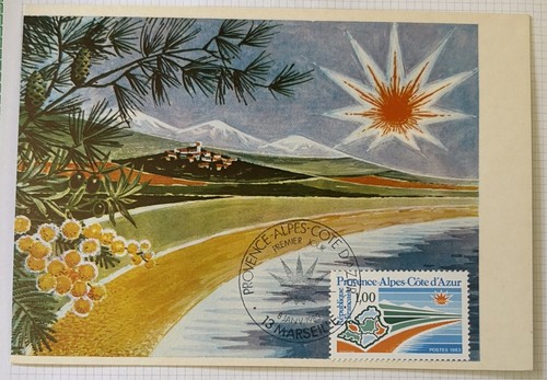Carte postale premier - premier, jour
