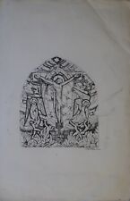 MERIEL-BUSSY BRETAGNE PROJET VITRAIL CRUCIFIXION