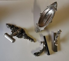 Ancien Lot D'accessoires De Salle De bain En Métal