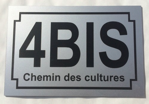 Plaque pvc numero rue de - plaque,