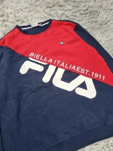 Sweat crewneck fila rouge - sweat,
