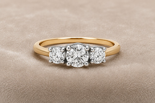 Bague trilogie trois pierres