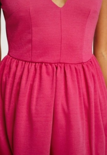Robe rose décolleté dos - dos, et