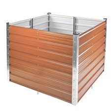 Potager surélevé en métal "Rosendaal" - couleur brune D47074